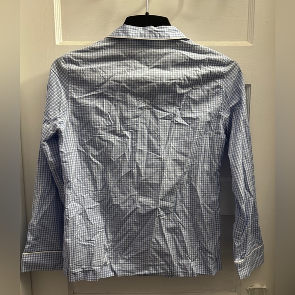 Brooks Brothers Gingham Cotton Pajama Set | Blue Check | XS - Picture 2 of 10
